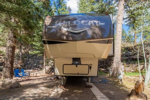 Fully Setup RV for Glamping #105 at Blue Spruce RV Park & Cabins House in La Plata County