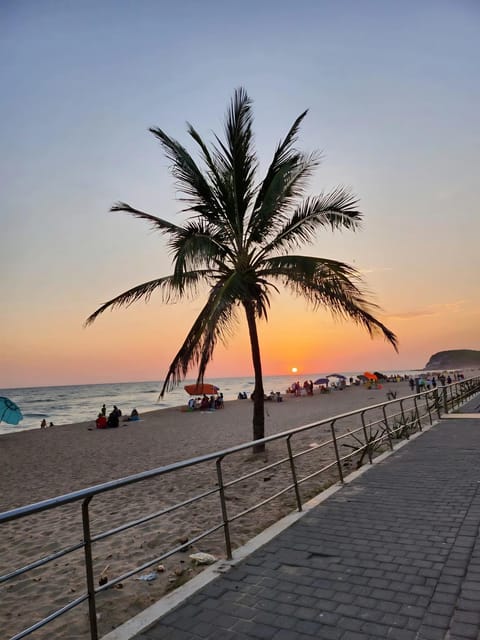 Beach, Sea view, Sunset