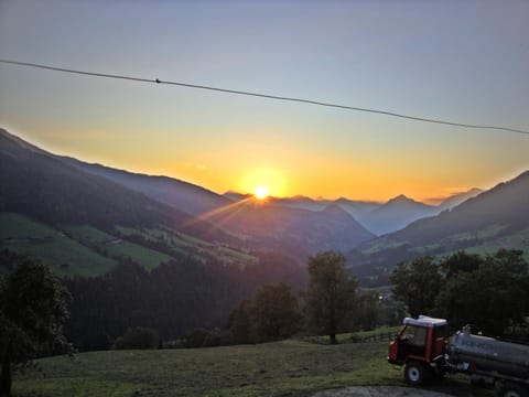 Natural landscape, Mountain view, Sunrise, Sunset