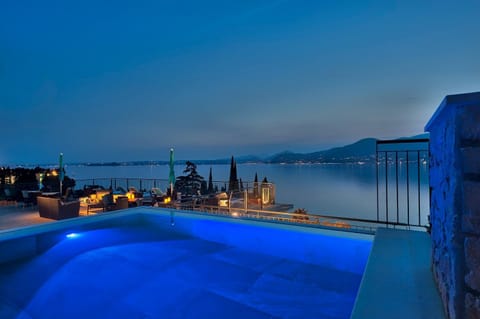 Night, Lake view, Swimming pool, Swimming pool