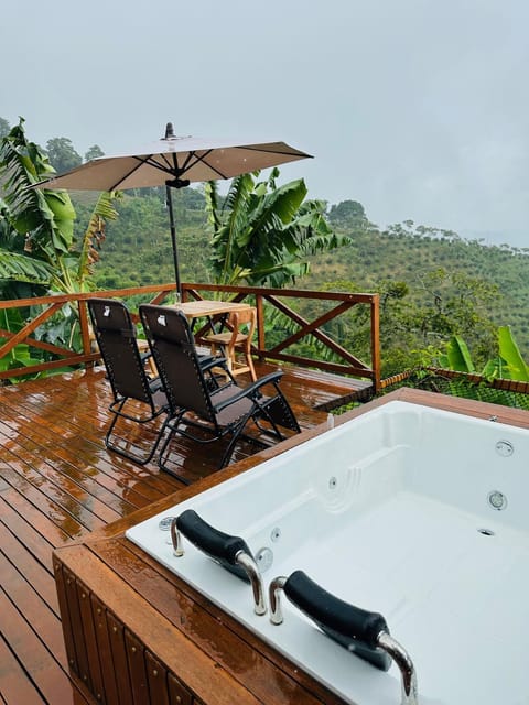 Natural landscape, Hot Tub, View (from property/room), Balcony/Terrace, Mountain view