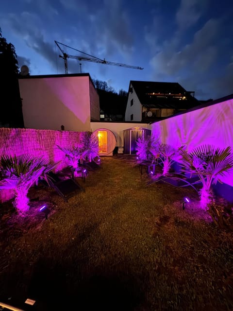 Night, Garden, Garden view