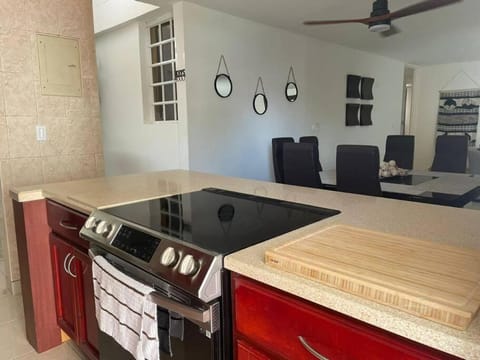 Kitchen or kitchenette, fireplace, pet friendly, stove