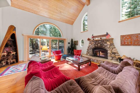 Fox Crossing at Tahoe Donner Vacation Rental w Forested Views in a Prime Location House in Truckee