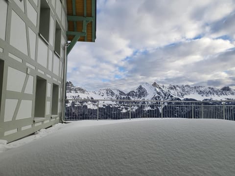 Property building, Day, Natural landscape, Winter, Mountain view