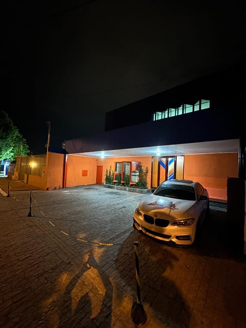 Property building, Night, Parking