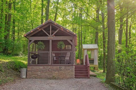 Stefan Cabin Nature-nested Tiny Home Hot Tub House in Chattanooga