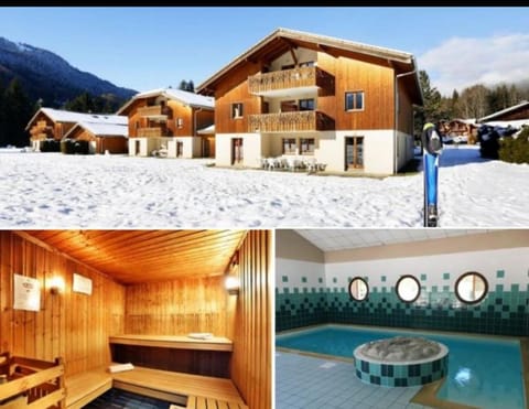 Property building, Natural landscape, Winter, Sauna, Mountain view, Swimming pool