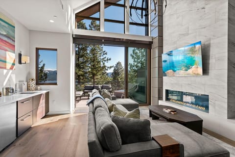Appreciate this exclusive private penthouse located on Lake Tahoe Maison in Crystal Bay