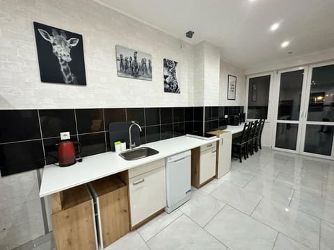 Kitchen or kitchenette, Dining area, stove