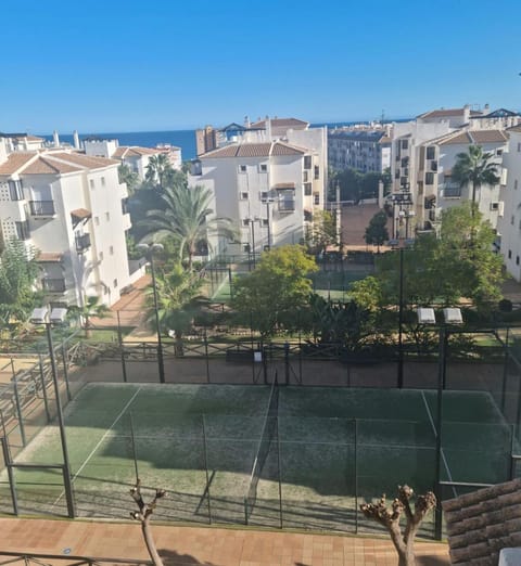 Tennis court, Sea view