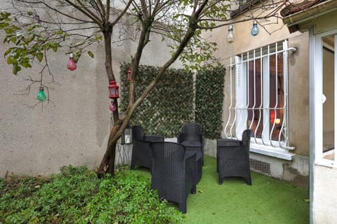 Patio, Living room, Seating area