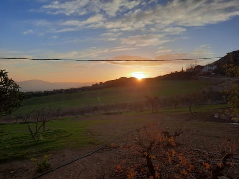 Natural landscape, Mountain view, Sunset