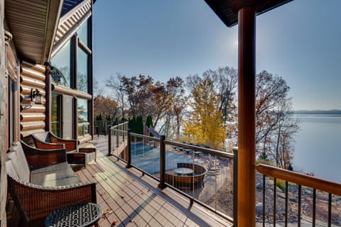 Lake Wisconsin Lodge with Dock and Pool Near Skiing! House in Lake Wisconsin