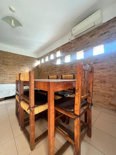 Bed, Dining area, air conditioner