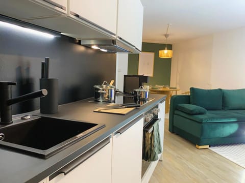 Coffee/tea facilities, Kitchen or kitchenette, Living room, Seating area, Dining area, dishwasher, minibar, pet friendly, stove, toaster