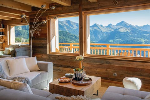 Natural landscape, Living room, Seating area, Mountain view