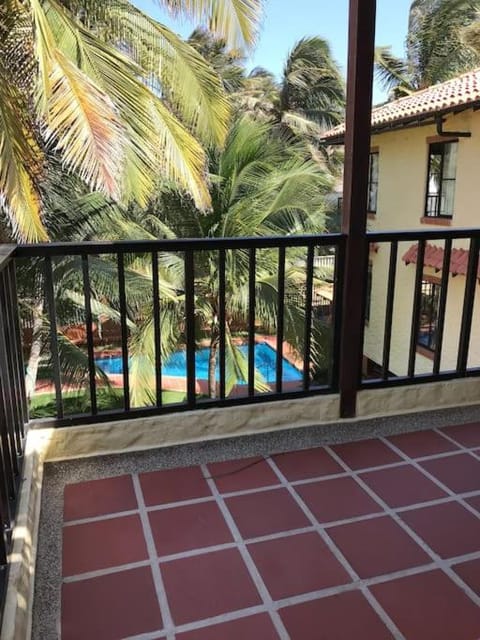 View (from property/room), Balcony/Terrace, Garden view, Pool view