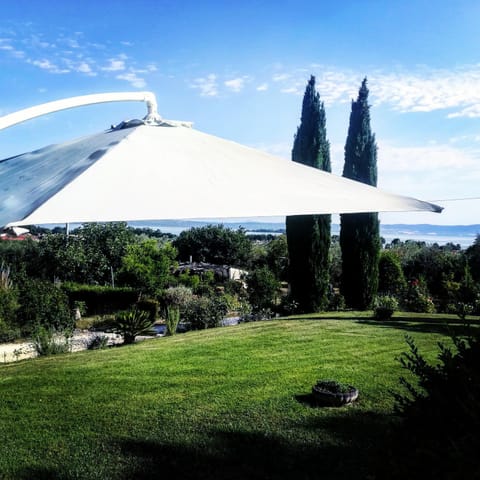 Natural landscape, Garden, Lake view