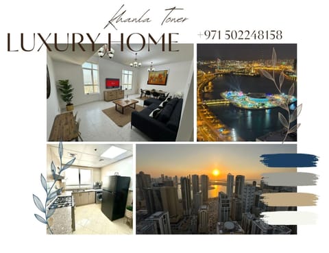 Luxury Apartment 2BD 120m2 Al Majaz PS5, Pool, View Khalid Lac Wohnung in Al Sharjah