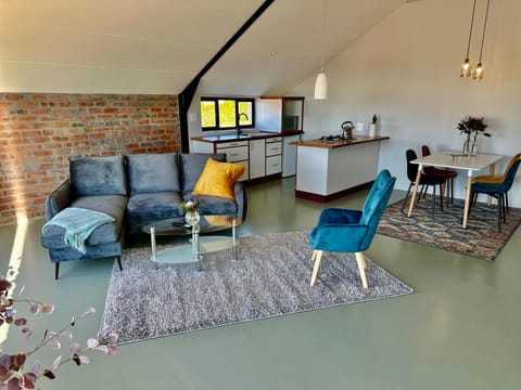 Kitchen or kitchenette, Living room, Dining area
