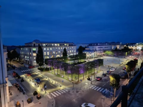 Property building, Facade/entrance, Night, City view