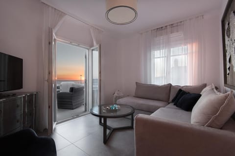 Living room, Seating area, Sea view