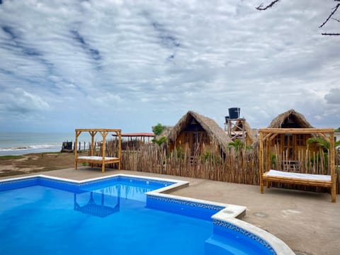 Day, Natural landscape, Beach, Pool view, Sea view, Swimming pool, sunbed