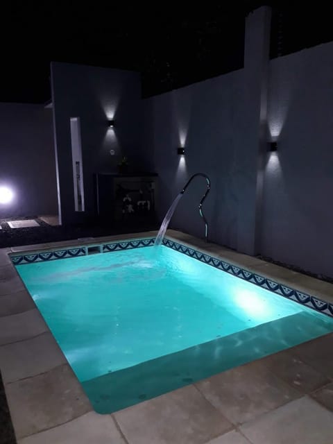 Night, Pool view, Swimming pool