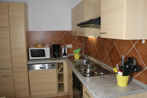 Kitchen or kitchenette, dishwasher, minibar, stove