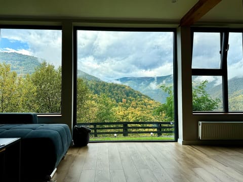 Natural landscape, Living room, Seating area, Mountain view