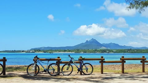 Beach, Mountain view, Sea view