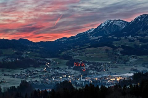 Natural landscape, Bird's eye view, Mountain view