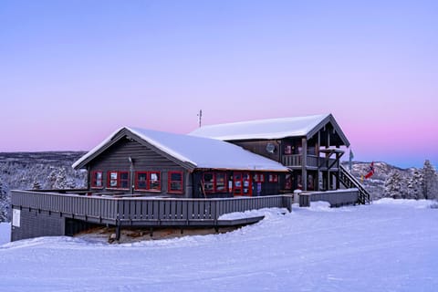 Property building, Day, Natural landscape, Winter, View (from property/room), Balcony/Terrace, Mountain view