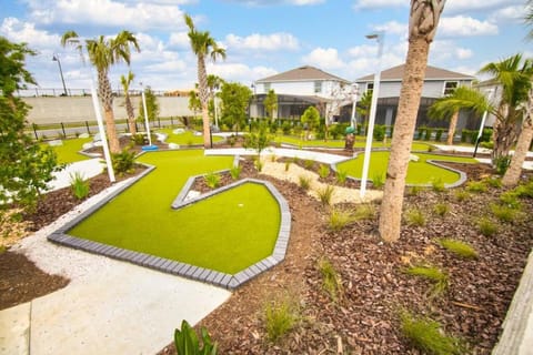 Natural landscape, Garden, Minigolf, Garden view