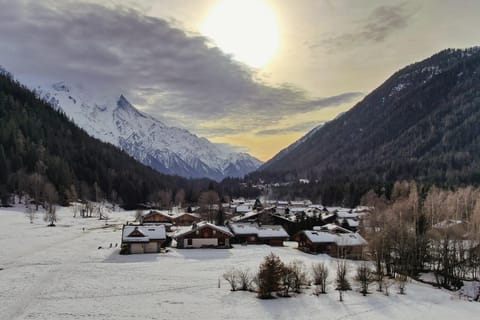 Natural landscape, Winter, Mountain view