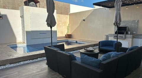 Patio, Pool view