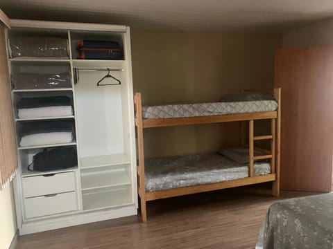 Bed, Photo of the whole room, Bedroom, bunk bed, wardrobe