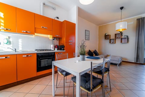 Kitchen or kitchenette, Living room, Dining area, stove