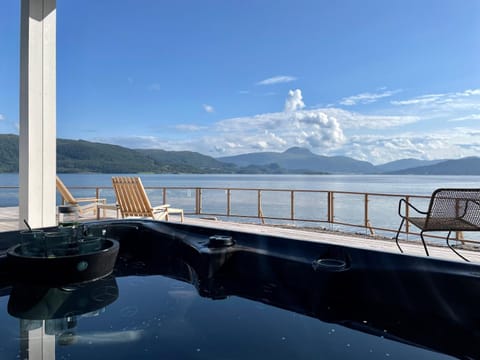 Hot Tub, View (from property/room), Balcony/Terrace, Sea view