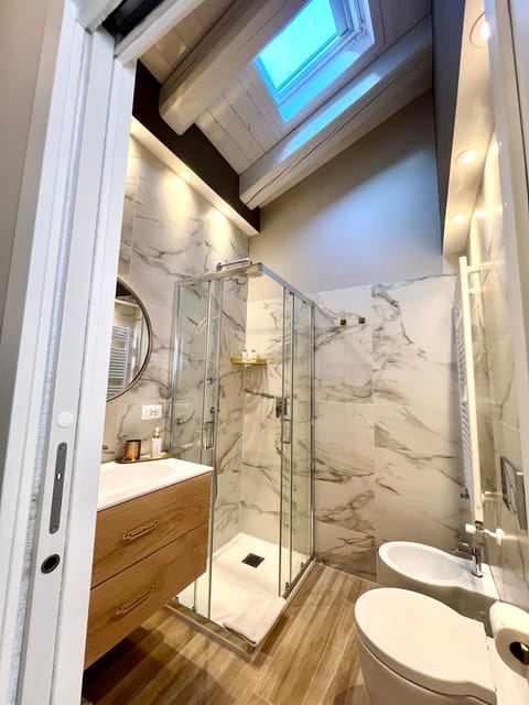 Shower, Toilet, Bathroom, bidet, towels