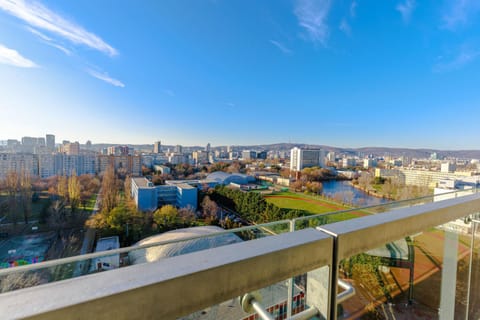 Property building, Natural landscape, View (from property/room), Balcony/Terrace, City view