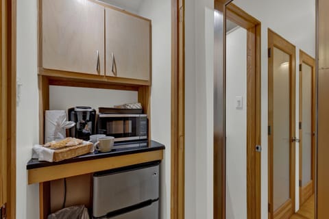 Kitchen or kitchenette, minibar