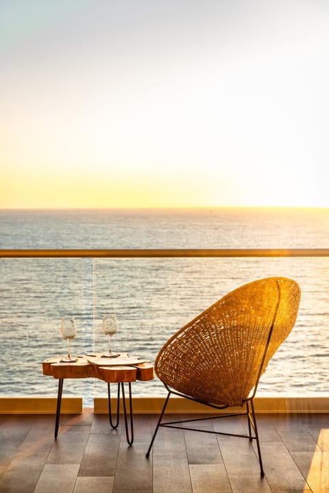 Beach, Sea view, Sunset