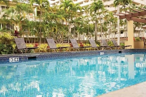 Pool view, Swimming pool, sunbed