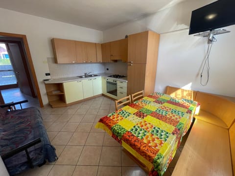 Living room, kitchen