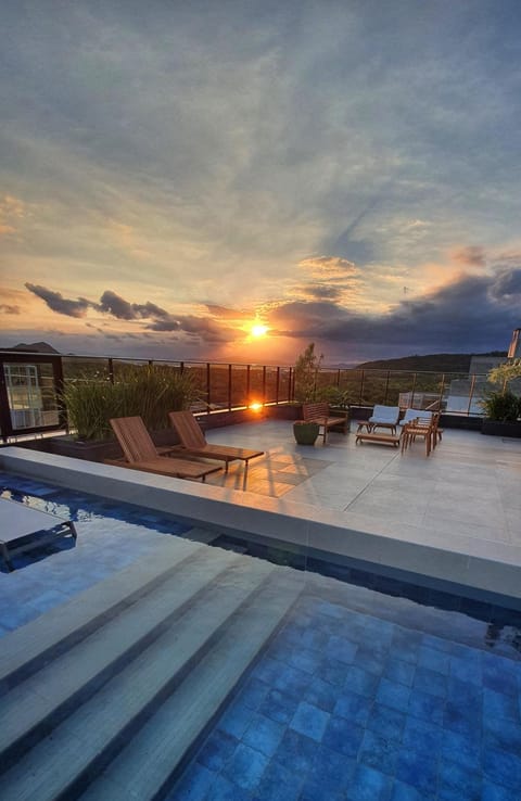 Natural landscape, Balcony/Terrace, Swimming pool, Swimming pool, Sunset