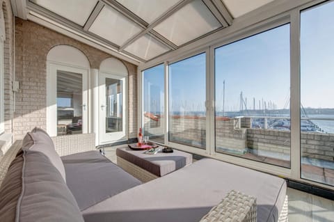 Living room, Seating area, Sea view