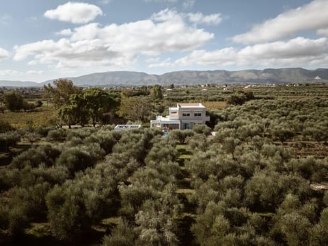 Property building, Natural landscape, Bird's eye view, Mountain view