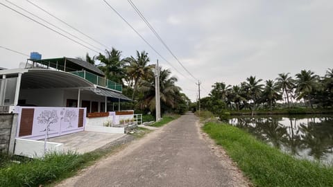 Property building, Natural landscape, Lake view, Street view